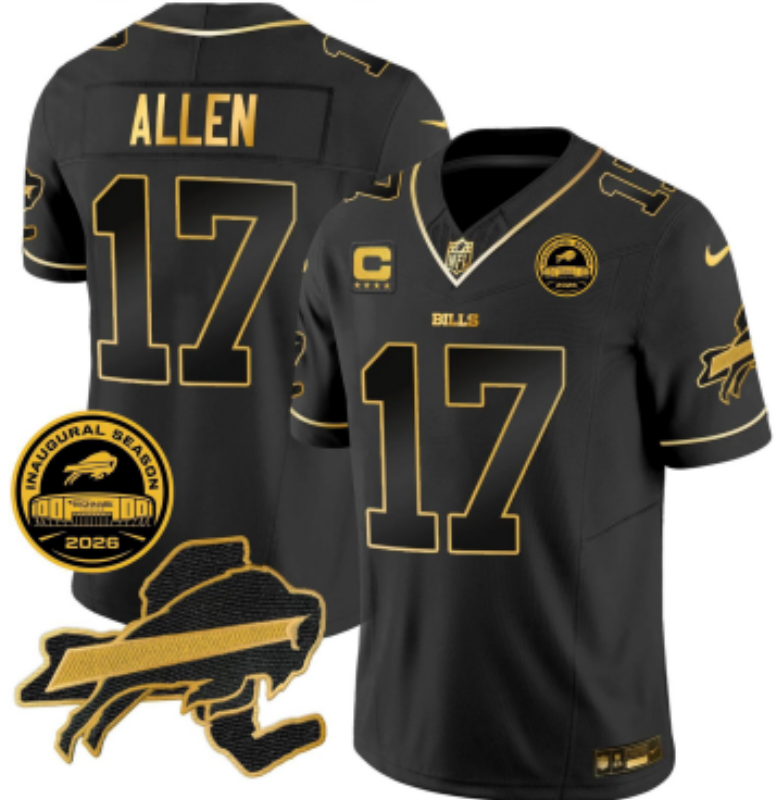 Men 2026 Buffalo Bills #17 Allen black Nike Limited NFL Jersey 091209